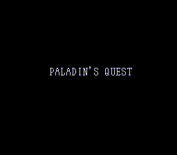 Paladins Quest - Easy Type Title Screen